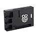 Produktbild WOSOSYEYO 3B + ultradünne Aluminiumlegierung CNC-Fall für Raspberry Pi 3 Modus B3 + Metall tragbare Box 3B + (schwarz)