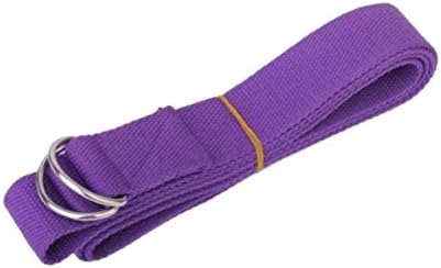 Long Adjustable Stretch Yoga Training Accessories Cotton Yoga Strap Belt with Buckle