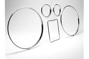 ‎LETRONIX LETRONIX Chrom Tachoringe Tacho Ringe zum Clipsen geeignet für Fahrzeug A3 8N A4 B5 A6