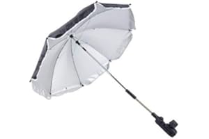 Lelestar Adjustable Umbrella with Universal Clamp, for Strollers, Camping Chairs, Beach Shelter, Portable, Foldable, Lightweight
