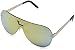 Quay Eyewear Unisex Adults’ Showtime Sunglasses, Gold (Gold/Gold), 1
