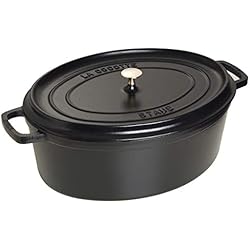 Staub 1103325 Cocotte Ovale Noir Mat 33 cm