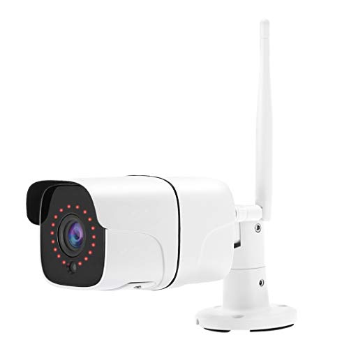 Preisvergleich Produktbild Wasserdichte Überwachungskamera, Chshe, Nachtsicht Ir Nacht Überwachungskamera Ir Wasserdicht Wireless Hd 1080 P Ip Outdoor Ue, Metall + Pc Weiss (C)