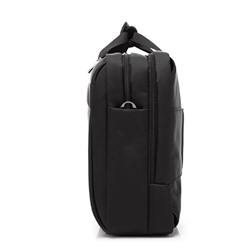 O&N 15.6 Zoll Laptop Rucksack Wasserdicht Stossfest Business Freizeit-Rucksack Universal 3-in-1 Umwandelbar Rucksack Umhaengetasche Tragetasche mit Laptopfach / Akteneinteilung / Zubehoerfaecher - 5