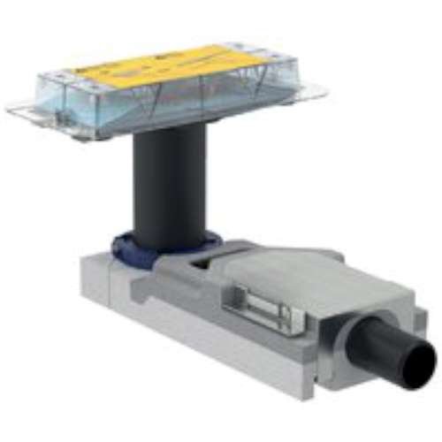 Geberit 154152001 Duschrinnen Rohbauset CleanLine d40 H65, Ø 40 mm, für Höhe 65 mm