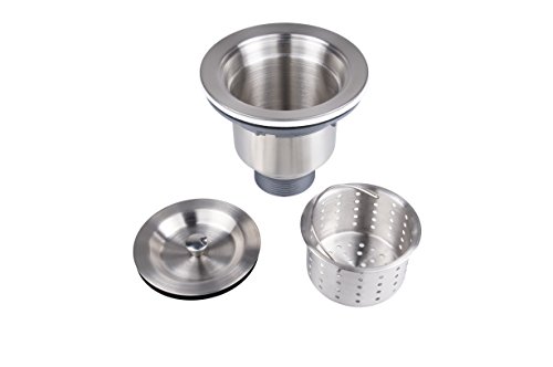 ackmond Spüle Sieb, Küche Spüle Sieb mit herausnehmbarem Tief Abfallkorb, Ablauf Sieb Montage, Edelstahl - 6