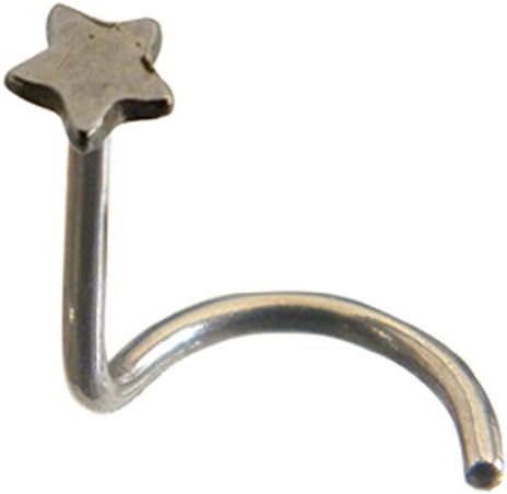 Nose pin - surgical steel 316L - in a attractive packaging - Beautiful and safe to wear nose pin