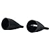 Pack of 2 Professional Style Hair Dryer Concentrator Nozzle Black