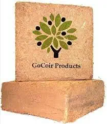 GoCoir Products Cocopeat, Cocopeat Block, Cocopeat for Garden, Cocopeat 10kg Block, Coco Powder, Cocopeat for hydroponics, Agropeat, Cocopeat for Plants, Cocopeat for 10kg for All Seeds & Plants