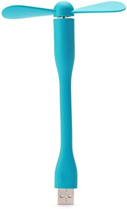WANGZHENZHEN USB portable mini small electric fan mobile power supply charging fan hand-held small fan,blue