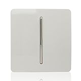 Import UK Trendi Switch 1 Gang 2 Way Moderner glänzend 10 Amp Wippe Licht weiß
