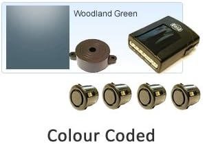 4 Sensor Parking Kit 19mm Colour Coded to Honda Woodland Green