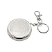 Produktbild Tragbarer Taschenaschenbecher/Fahrzeug-Zigarettenaschenbecher Mini-Edelstahl-Aschenbecher mit Schlüsselanhänger und Zigarettenanzünder Silber