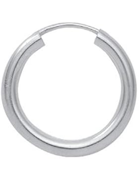 Silber 925 Sterling Silver Ohrringe - Creolen - Ø 30 mm