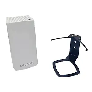 Gadget Gear Wall Mount for Linksys Velop Router - Made of Sturdy Metal Space-Saving Holder for Linksys Velop Dualband AC1200 / AC2600 Mesh Wi-Fi 5 Router for Enhancing WiFi Coverage (Pack of 1)