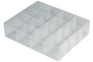 A2B STATIONERY 16 Large Compartment Storage Tray for Really Useful Boxes 28 x 22 x 6.5 cm