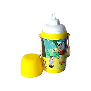 Majik Beautiful Transparent Water Bottle with Straw for Children Perfect Birthday Return Gift for Kids Boys and Girls Blue