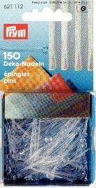 Stecknadeln Kunststoff glatt transparent 1,00 mm 35 mm