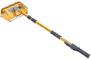 BURUIYOTEN Herramientas de acabado plano con mango extensible con caja de mango ajustable ajustable en polvo de yeso ajustable acabado paleta nivelación herramienta drywall Processing