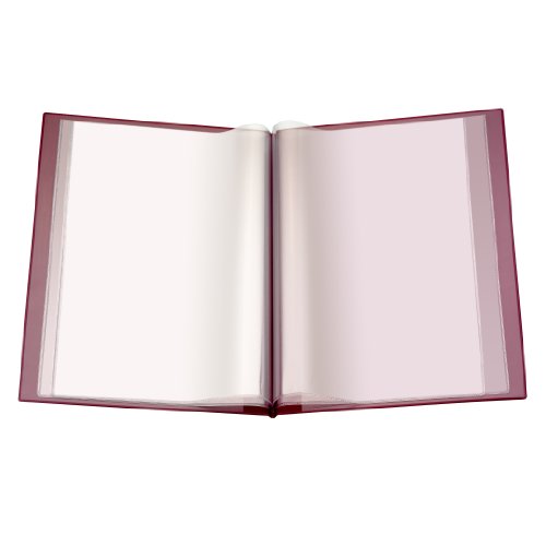 Herlitz 10066645 Speisekarte A4 aus Kunststoff, Farbe weinrot - 2