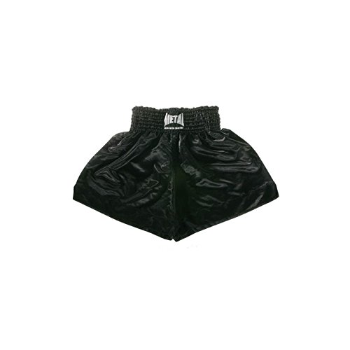 METAL BOXE Short enfants Muay Thai noir