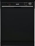 Energieeffizienzklasse A++ Sharp QW-GX13F472B-DE / Geschirrspüler freistehend 60 cm / A++ / 13 Maßgedecke / 4 Programme / Startzeitvorwahl / 12 L Wasserverbrauch / Höhenverstellbarer Oberkorb / AquaStop / schwarz