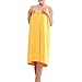 TopTie Women's Microfiber Cover Up Spa Shower Bath Wrap Bow Velcro Closure - Royal Blue,S