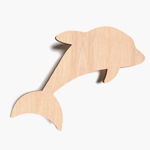 10x Delfin Dolphin Meer blank Form Holz Basteln Malen Dekoration Wohnen Aufhängen
