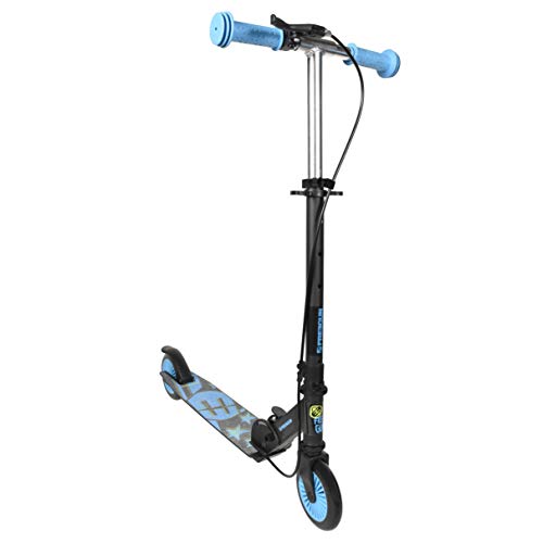 Preisvergleich Produktbild FREEGUN Logo Tretroller Jungen, Schwarz / Blau, Einheitsgröße