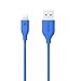 Price comparison product image Anker PowerLine Lightning Apple Certified Cable (3ft) Heavy-Duty Aramid Fiber Reinforced Cable for iPhone 7/ Plus/ 6s / SE/ Plus, iPad Pro / mini 4 / Air, iPod touch and more Apple Devices (Blue)
