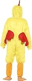Smiffys, Herren Huhn Kostüm, Fellkörper, Maske und Füße, Größe: One Size, 25503 - 