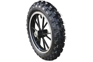 HMParts Complete Wheel Rear 10 Inch With Tyre 2.50-10 Mini Cross Dirt Bike 2-Takt 49 Cc