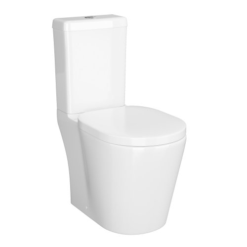 Modern White Ceramic Toilet Close Coupled Pan & Cistern Bathroom Set CT21