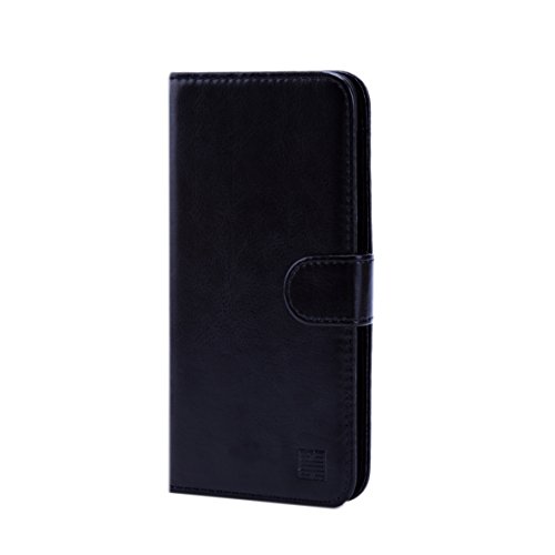 32nd   Funda Flip Carcasa de Piel Tipo Billetera para HTC Desire 825 con Tapa y Cierre Magn  tico y Tarjetero - Negro