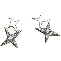Ensemble De Bijoux Lune - Collier Et Boucles D'oreilles En Argent 925 Avec Zircon, Cadeau Femme Fille (argenté)