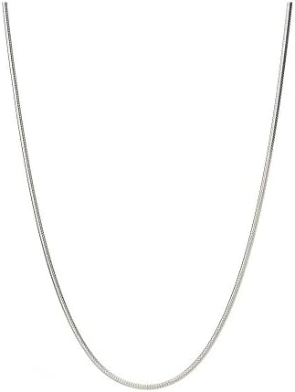 Unisex 2mm 925 stamped silver plated snake chain necklace, different sizes (24inch / 60cm)