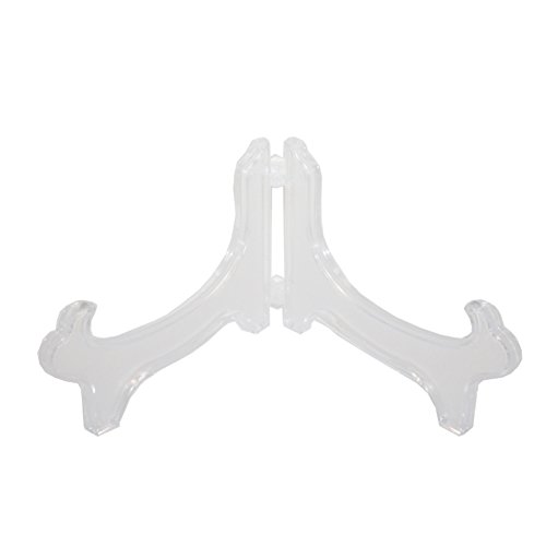 Display Stand Easel Bowl Stands for Display Large Deep Bowls, Platters and Deep Dishes Clear