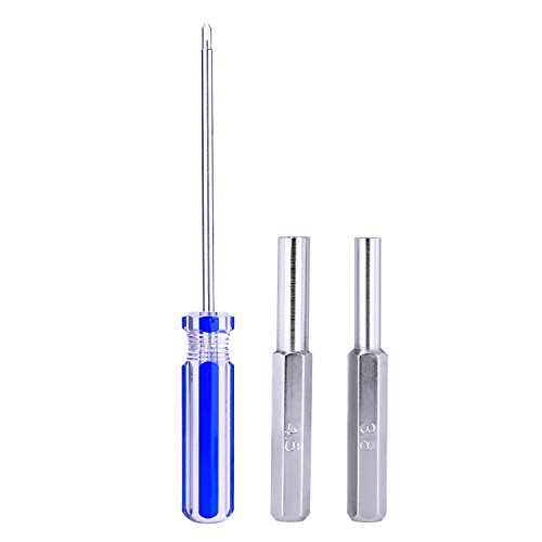 Blulu 3.8 mm 4.5 mm Sicherheitsbit Schraubendreher Werkzeug für NES SNES N64 Kartuschen-Systeme mit 2.5 Trigramm Schraubenzieher - 6