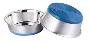 Bow-Wow Carina Full Silicon Bonded Base Pet Bowl, 950 ML (17 cm)