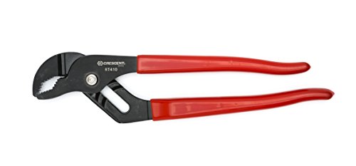 CrescentRT410CVN 10-Inch Tongue and Groove Pliers wit V-Jaw, Black Oxide