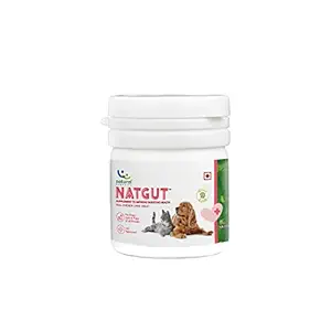 Natural Remedies Natgut Tablet, Supplement to Improve Digestive Health, Real Chicken Liver Tablet for Dogs, Cats and Pups of All Breeds - 10 Tablets