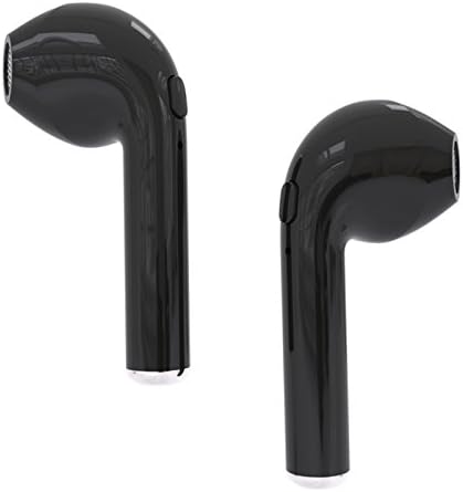 Twins Wireless Bluetooth Earbuds, Lamchin Mini Bluetooth V4.2 Car Stereo Headsets In-Ear Headphones Music Earphones With Build in Mic Noise Cancelling Hand-Free Calls (Black TWS)