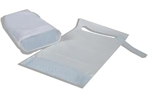 SECO STORE - Bavaglio monouso con tasca raccoglicibo - 100 pezzi.