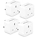 Price comparison product image WiFi Smart Plug, JOMARTO Smart Socket Compatible with Alexa, Google Home and IFTTT, Mini Smart Plug Outlet Remote Controlled with Timer Function by iOS/Android Device, No Hub Required 4 Pack