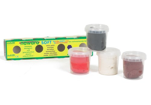 ökoNORM nawaro Softknete 4er-Set | extra weiche auswaschbare Knete - 2