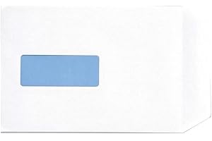 Q-Connect C5 Envelope 100 gsm Window Peel and Seal - White, Pack of 500