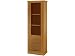 Produktbild Loft24 Vitrine 60 x 180 cm Kiefer massivholz Vitrinenschrank Standvitrine Schrank Glastür Lamellentür Natur gebeizt geölt