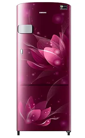 Samsung 192 L 3 Star Inverter Direct Cool Single Door Refrigerator (RR20A1Y2YR8/HL, Saffron Red)