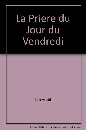 Le prière du jour du vendredi