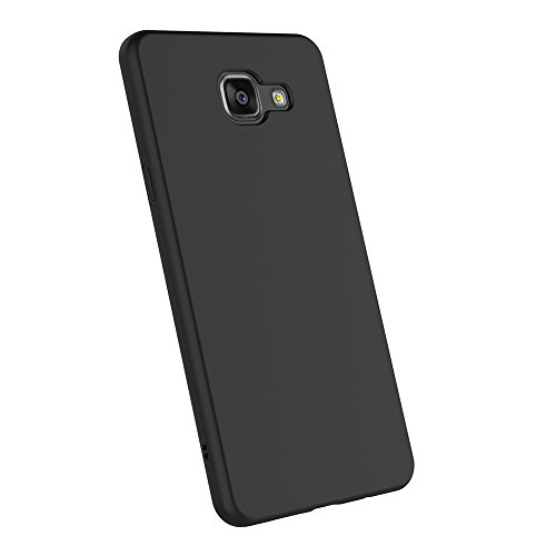AICEK Funda Samsung Galaxy A3 2016  Negro Silicona Fundas para Galaxy A3 2016 Carcasa A310  4 7 Pulgadas  Negro Silicona Funda Case